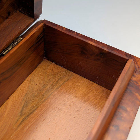 Vintage British wooden laminated box