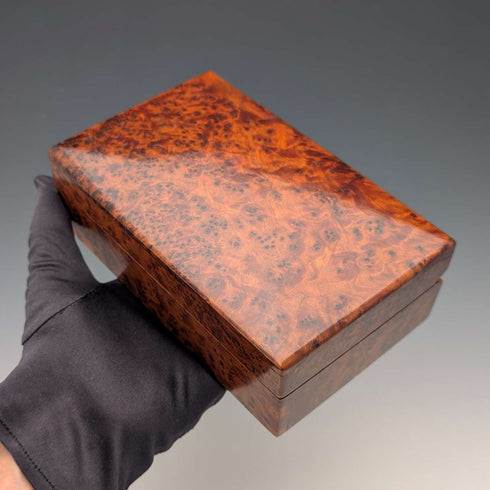 Vintage British wooden laminated box