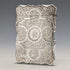 1873 British antique sterling silver card case, 91g, Colen Hewer, Cheshire