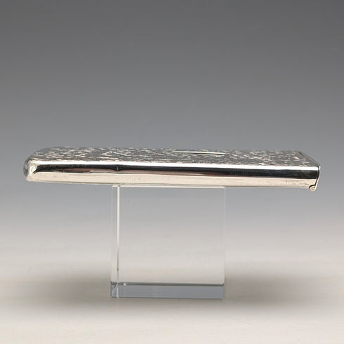 1897 British antique sterling silver sliding card case 80g HENRY WILLIAMSON