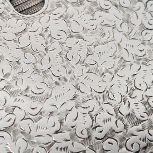 1897 British antique sterling silver sliding card case 80g HENRY WILLIAMSON