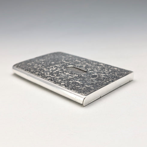 1897 British antique sterling silver sliding card case 80g HENRY WILLIAMSON