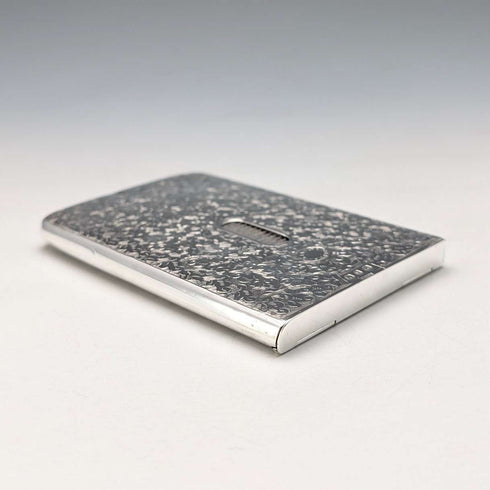 1897 British antique sterling silver sliding card case 80g HENRY WILLIAMSON