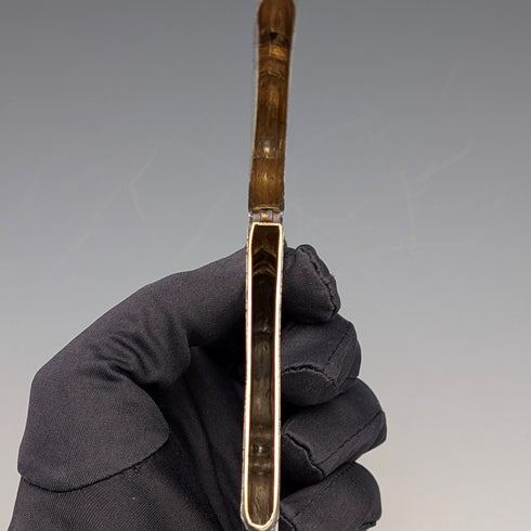 1856 British antique sterling silver card case 66g Frederick Marson