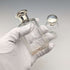 Circa 1900 British antique sterling silver screw-top glass bottle pair