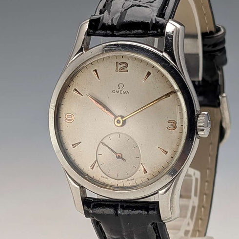 1947年 オメガ 2488-2 紳士用 機械式腕時計 Cal.30T2PC 35mmステンレスケース