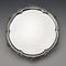 Late 19th Century British Antique Silver Plate Card Tray, Diameter 19cm