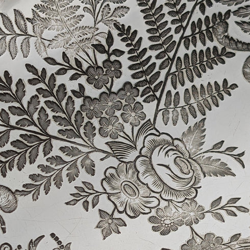 約 1900 年英國古董鍍銀籃子帶活動手柄 Roberts&Belk