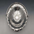 1900 British antique silver plate basket with movable handle by Roberts & Belk