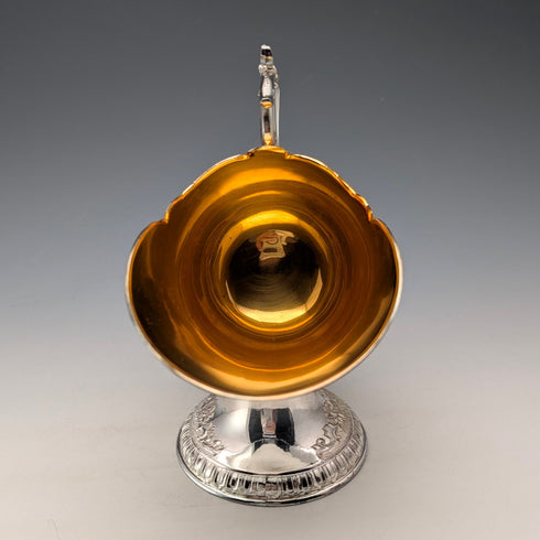 ヴィンテージ シルバープレート製 シュガーボウル 石炭入れデザイン 箱入り