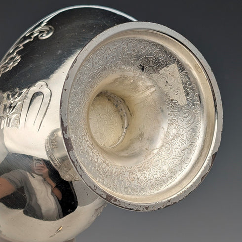 ヴィンテージ シルバープレート製 シュガーボウル 石炭入れデザイン 箱入り