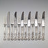 American vintage pure sterling silver dinner cutlery, 6 pairs, 670g, Reed&Barton