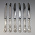 American vintage pure sterling silver dinner cutlery, 6 pairs, 670g, Reed&Barton