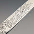 1846 British antique penknife with white mother-of-pearl handle and pure silver engraved blade by Aaron Hadfield