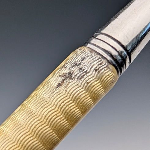 1930 British vintage sterling silver & guilloche enamel push-type pencil