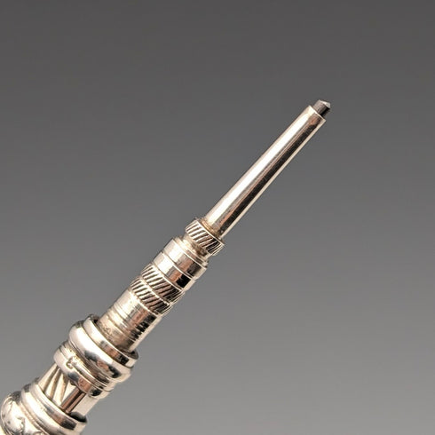 Circa 1908 British antique pure silver push-type pencil 59-81mm Francis Webb