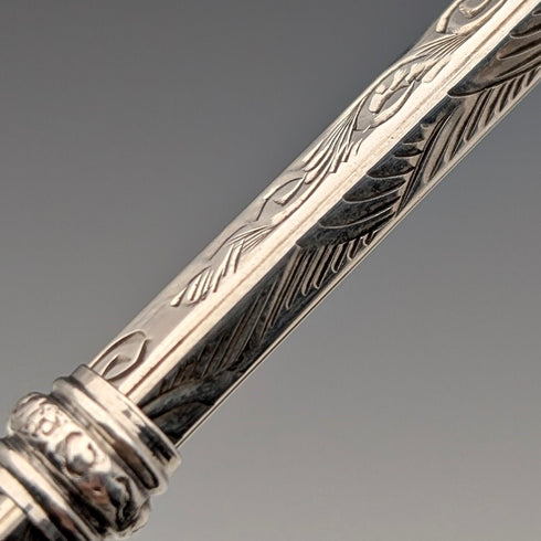Circa 1908 British antique pure silver push-type pencil 59-81mm Francis Webb