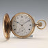 1920s British antique Russell pocket watch, gold plated hunter case, in good working order