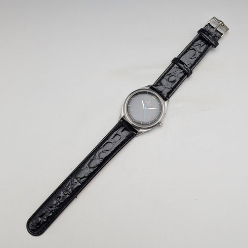 1945 Omega 2421/1 Men's Automatic Watch Cal28.10RA Black Dial 35mm Stainless Steel Case Good Working Condition