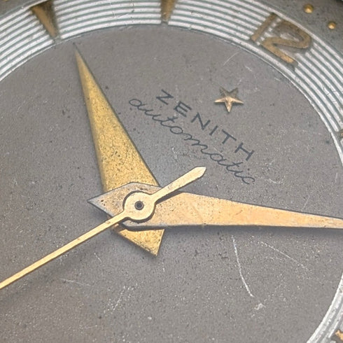 Zenith circa 1950 Men's Automatic Wristwatch Cal133 35mm Stainless Steel Case Good Working Condition