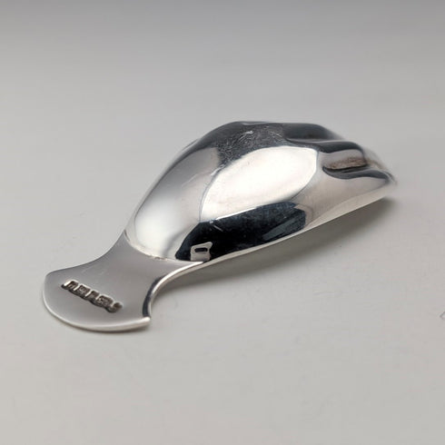 2014 British sterling silver hand-shaped tea caddy spoon by Francis Howard