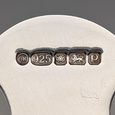 2014 British sterling silver hand-shaped tea caddy spoon by Francis Howard