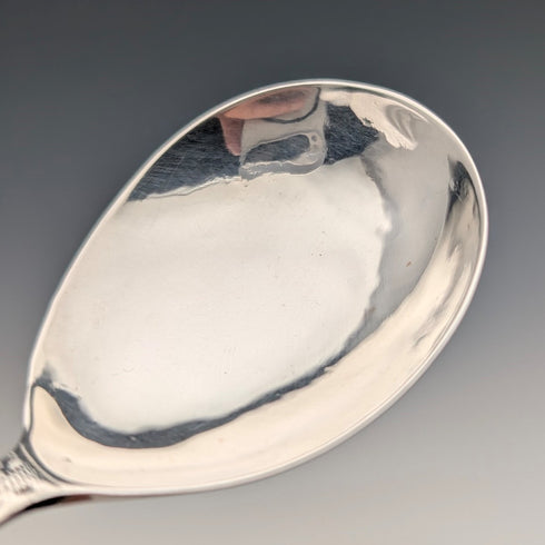 1801 British antique sterling silver tea caddy spoon