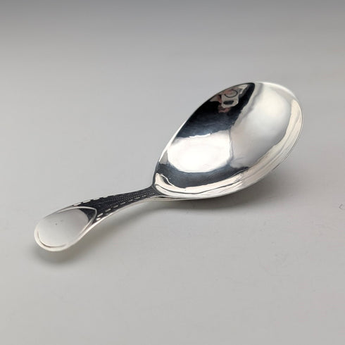 1801 British antique sterling silver tea caddy spoon