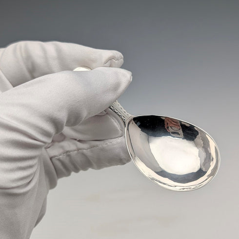 1801 British antique sterling silver tea caddy spoon