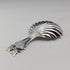 1910 British antique sterling silver tea caddy spoon William Hutton