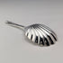 1876 British antique sterling silver tea caddy spoon by Josiah Williams