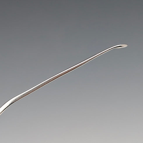 1876 British antique sterling silver tea caddy spoon by Josiah Williams