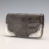 1903 British antique sterling silver decorated small leather wallet with coin purse