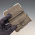 1903 British antique sterling silver decorated small leather wallet with coin purse