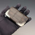 1903 British antique sterling silver decorated small leather wallet with coin purse