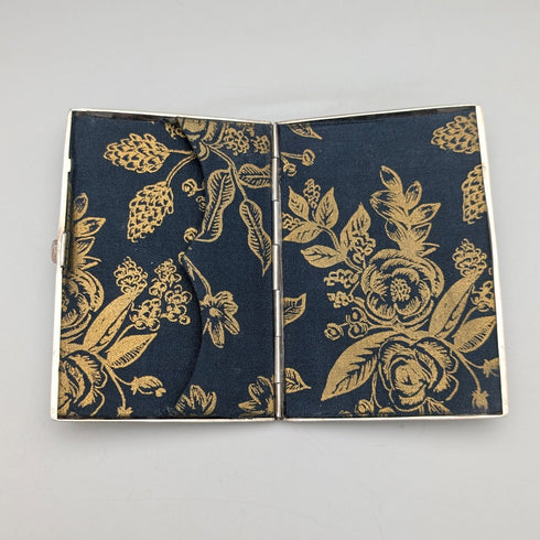 1874年 英国アンティーク 純銀 両開き型カードケース 104g George Unite