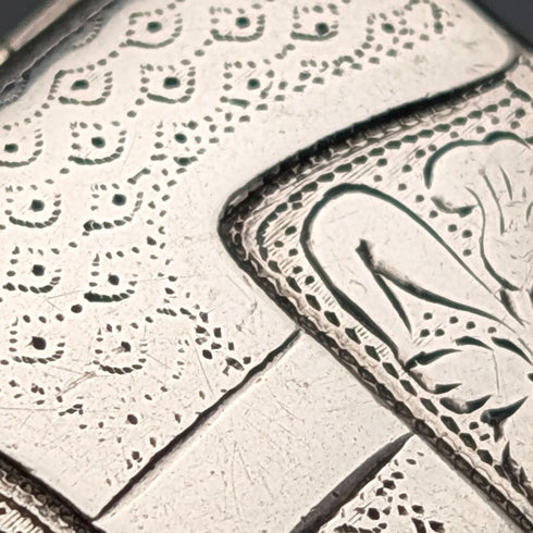 1820年 英国アンティーク 純銀製 ヴィネグレット スポンジ付 Ledsam&Vale