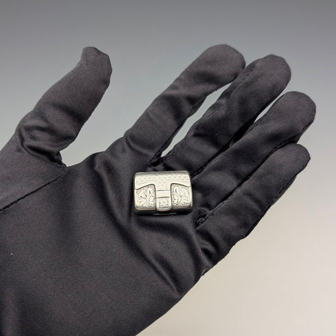 1820年 英国アンティーク 純銀製 ヴィネグレット スポンジ付 Ledsam&Vale