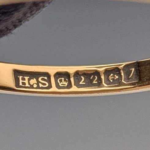 1958年 英国ヴィンテージ ジュエリー K22ゴールドリング 2.5g (12号)指輪 Henry Hyde
