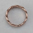 British Vintage Jewelry 9ct Gold Rose Gold Spiral Ring 3g (Size 8-9)