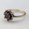 英国ヴィンテージ ジュエリー 9ctゴールド&ガーネットリング 2.3g(12号) 指輪