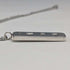1978 British sterling silver ingot pendant, 16g, with necklace