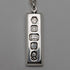 1977 British pure silver jubilee ingot pendant 30g with pure silver necklace