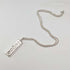 1977 British pure silver jubilee ingot pendant 30g with pure silver necklace