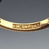 Antique K18 gold ring with opal and diamond (size 8)