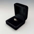 Antique K18 gold ring with opal and diamond (size 8)