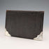 1902 British antique sterling silver decorated leather bi-fold wallet PWS