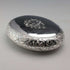 1890 British antique sterling silver oval snuff box 90g by Howard James