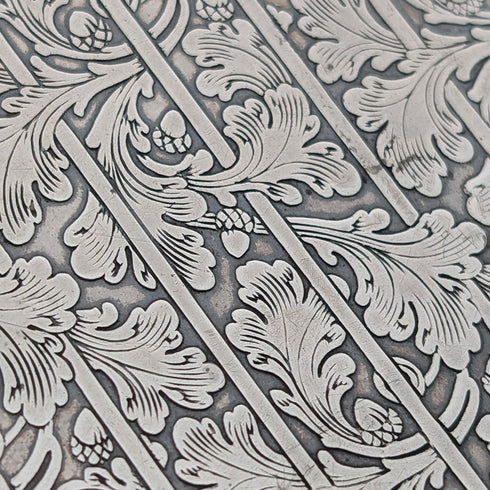 米国ヴィンテージ 純銀製 アールデコ装飾 大型シガレットケース 171g