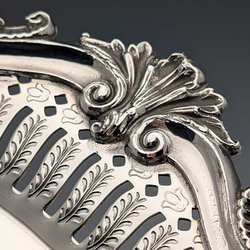 Vintage Canadian silver plate round legless Salva, diameter 37cm